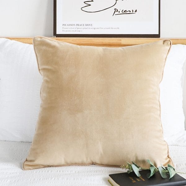 SOGA 2X 45cm Velvet Pillowcase (Champagne Beige) - Image 8