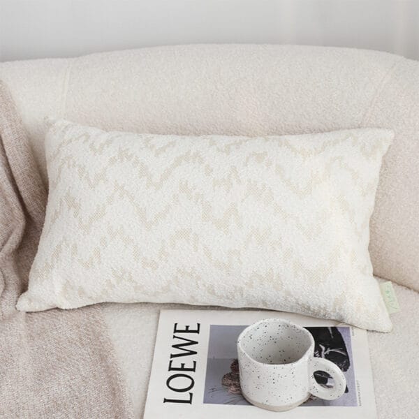 SOGA 2X 30x50cm Long rectangular Chevron Embroidered Lumbar Cushion Cover - Image 8