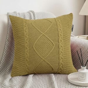 SOGA 2X 45cm Retro Twisted Vine Rhombus Pillowcase
