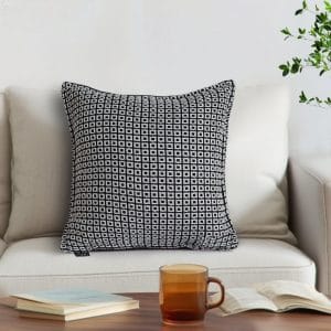 SOGA 2X 45cm Monochrome Black & White Decorative Polyester Pillowcase