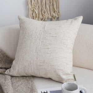 SOGA 2X 45cm Vibrant Floral Linen Pillowcase – Neutral Beige