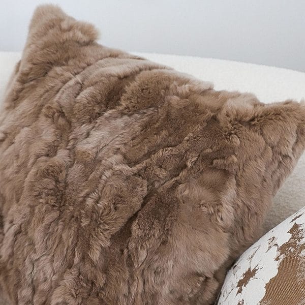 SOGA 2X 45cm LuxeFur Plush Brown Pillowcase - Image 8
