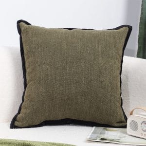 SOGA 2X 45cm Soft Olive Green Square Decorative Pillowcase