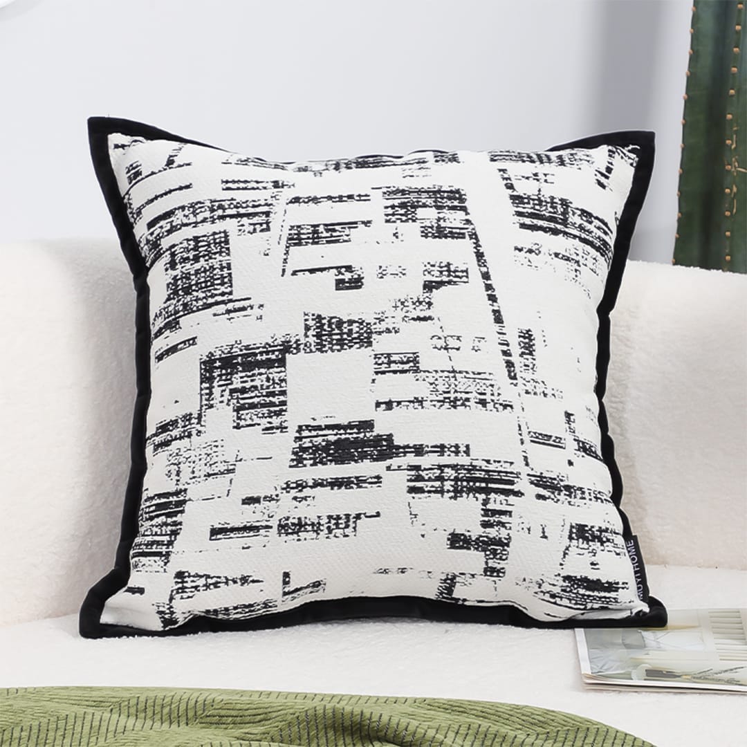 SOGA 2X 45cm Modern Monochrome Grid Pillowcase - Image 8