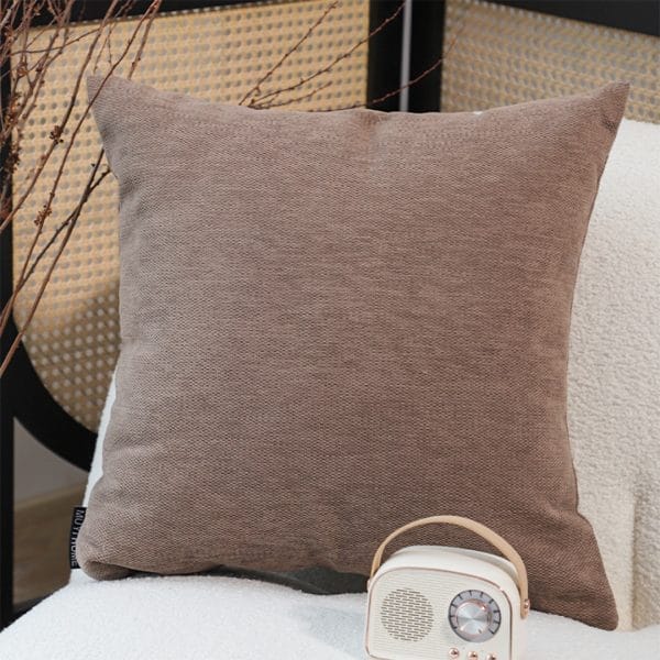 SOGA 2X 45cm Minimalist Textured Brown Pillowcase