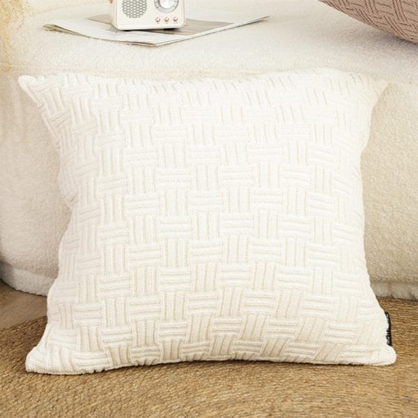 SOGA 2X 45cm Pure White Serenity Soft & Stylish Accent Pillowcase - Image 8