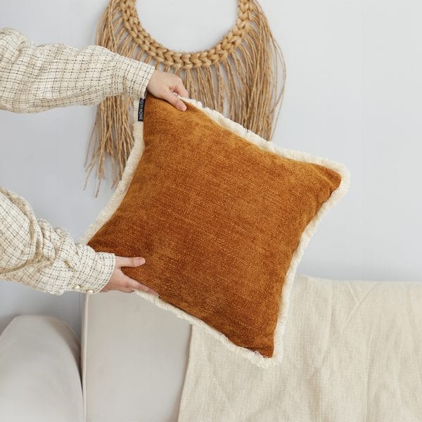 SOGA 2X 45cm Rust Orange Pillowcase - Image 8