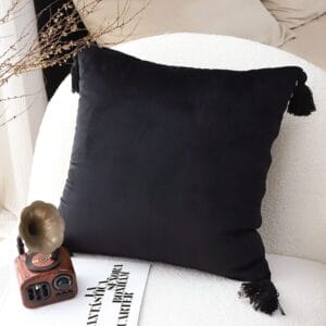 SOGA 2X 45cm Black Art Deco Geometric Outdoor Pillowcase