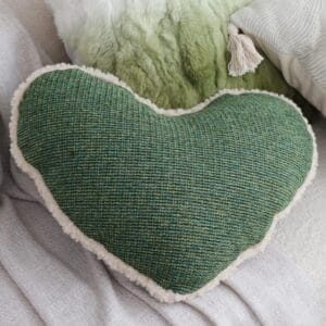 SOGA 2X 42x32cm Cozy Heart-Shaped Woven Pillowcase