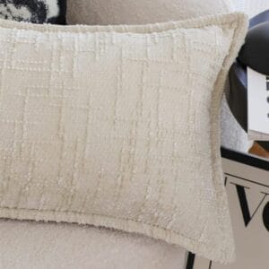 SOGA 2X 30X50cm Elegant Cream Lumbar Pillowcase