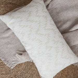 SOGA 2X 30x50cm Long rectangular Chevron Embroidered Lumbar Cushion Cover