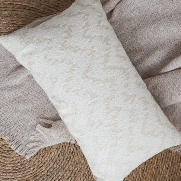 SOGA 2X 30x50cm Long rectangular Chevron Embroidered Lumbar Cushion Cover