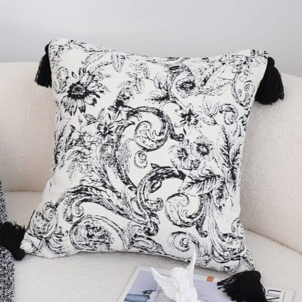 SOGA 2X 45cm Bold Abstract Black & White Pillowcase