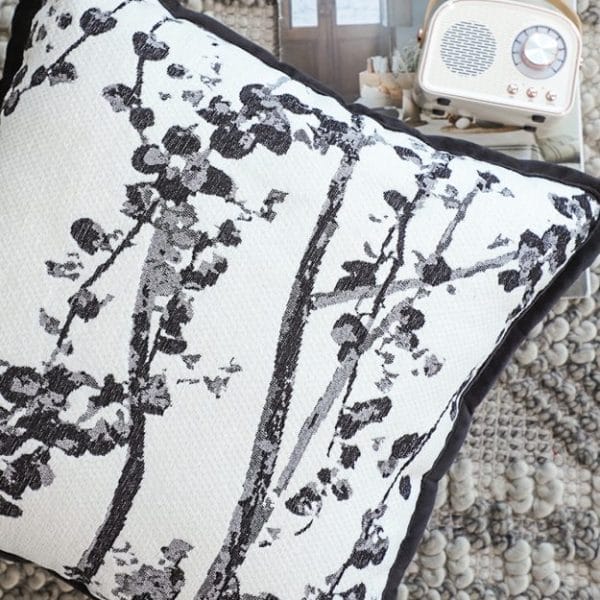 SOGA 2X 45cm Black & White Botanical Modern Pillowcase