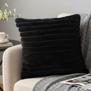 SOGA 2X 45cm Medieval Raised Pattern Fringed Velvet Pillowcase
