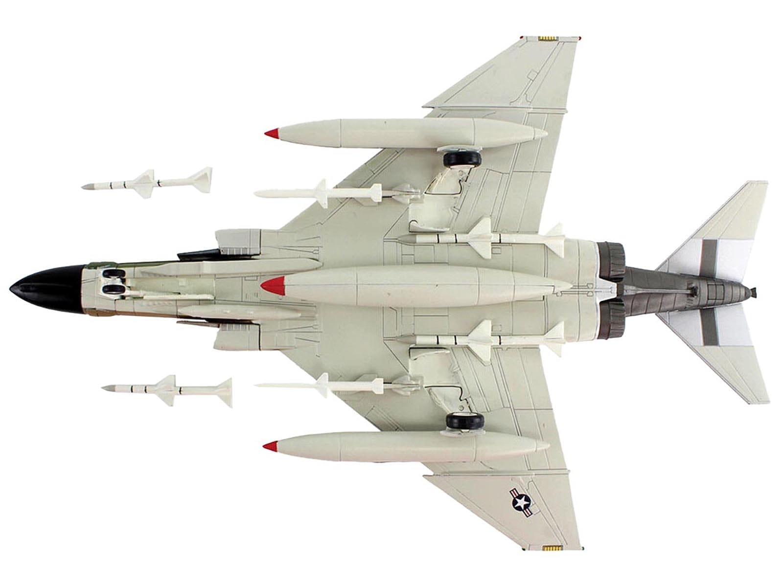 McDonnell Douglas EF-4C Wild Weasel Fighter-Bomber Aircraft "64-0840 67th TFS Korat RTAFB Super Cocks Swiss Samilar" (1971) United States Air Force "Air Power Series" 1/72 Diecast Model by Hobby Master - Image 3