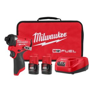 Milwaukee M12 FUEL; 1/4" Hex Impact Driver Kit