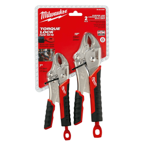 2-pc Torque Lock Curved Jaw Locking Pliers