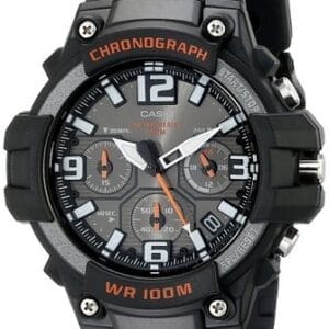 Casio Men's MCW-100H-1AVCF Heavy Duty Design Watch with Black Silicone Band Watch